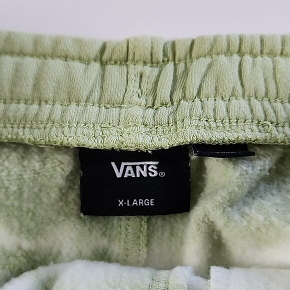 Vans 1966 Big Kids Youth Mind Fleece Short Celadon Green White Tie Dye Size XL - Picture 8 of 14